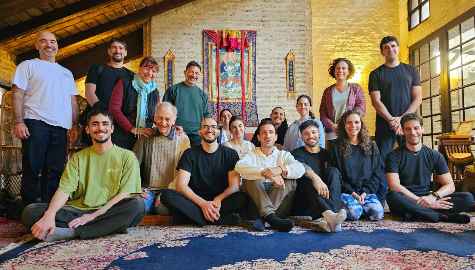 Grupo en una formación con Ignacio Domínguez Lemoine.
