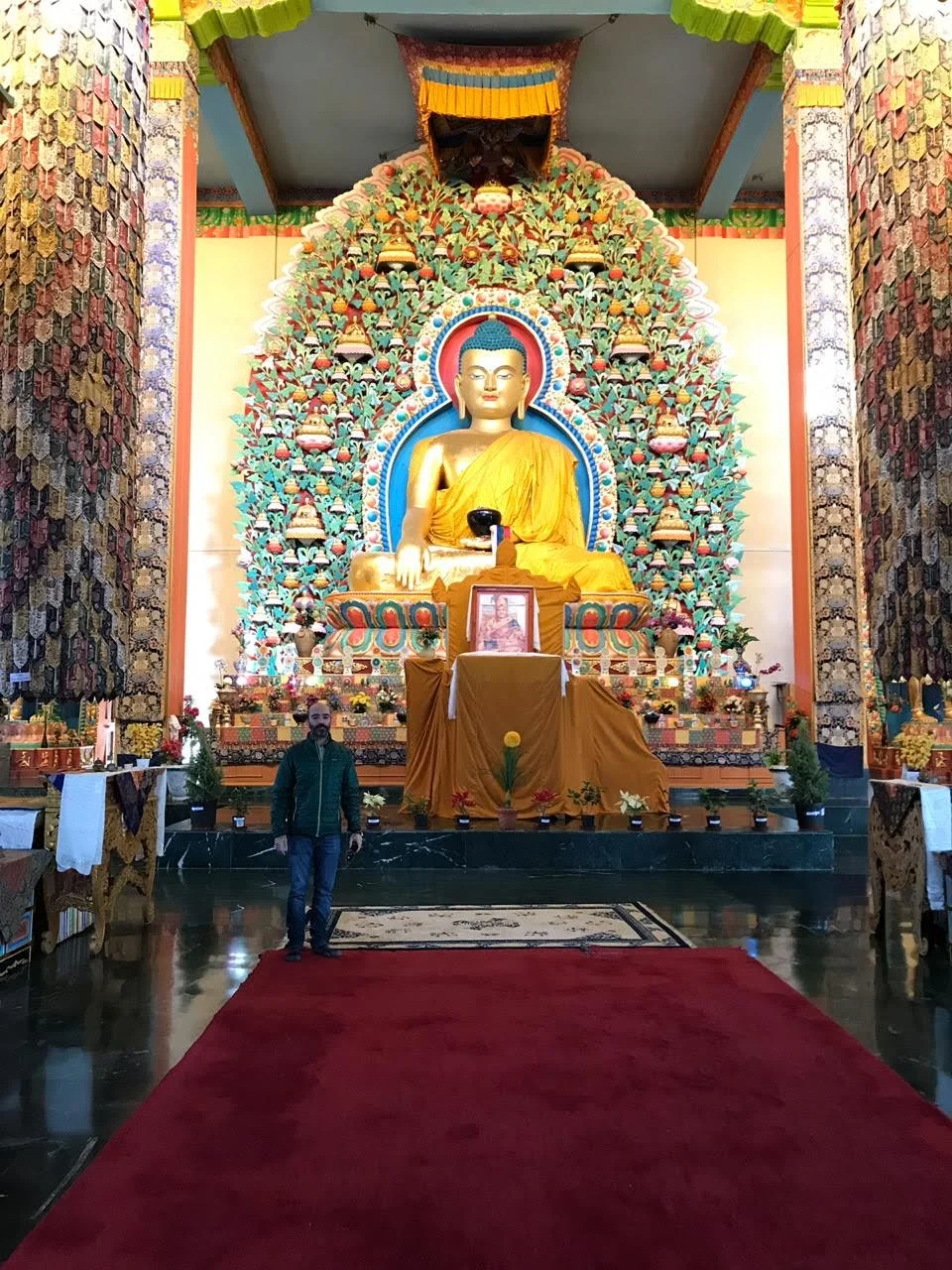 Templo durante un período de práctica.